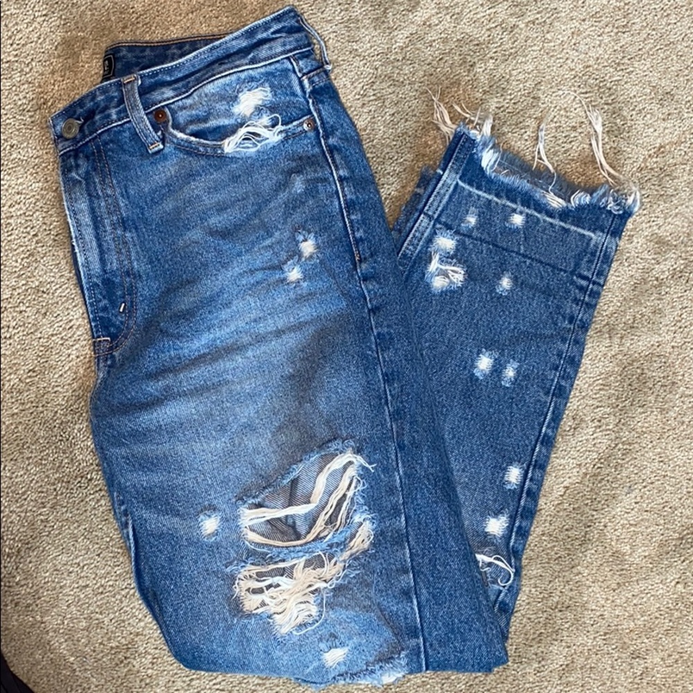 Abercrombie Annie High Rise Girlfriend Jeans